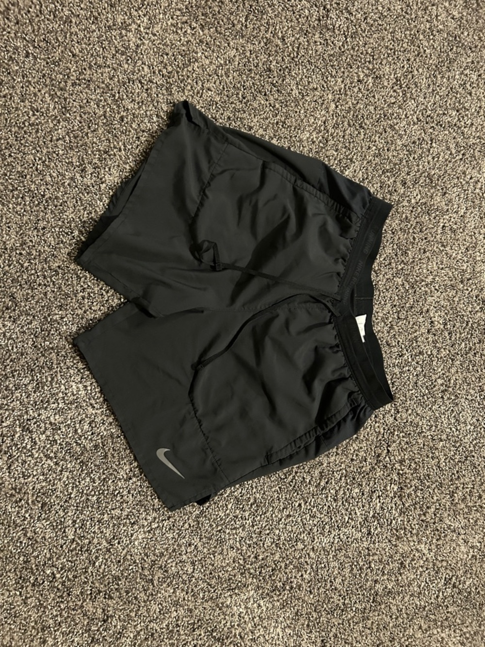 Nike Black Men's Running Shorts with Reflective Accents